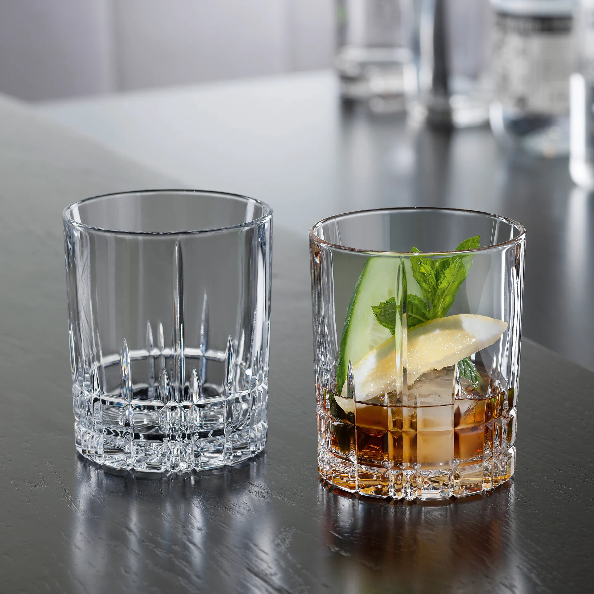 Perfect Serve szklanki do whisky DOF 370 ml, 4‑pak, przezroczysty Spiegelau