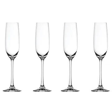 Salute kieliszki do szampana 210 ml, 4‑pak - przezroczysty - Spiegelau