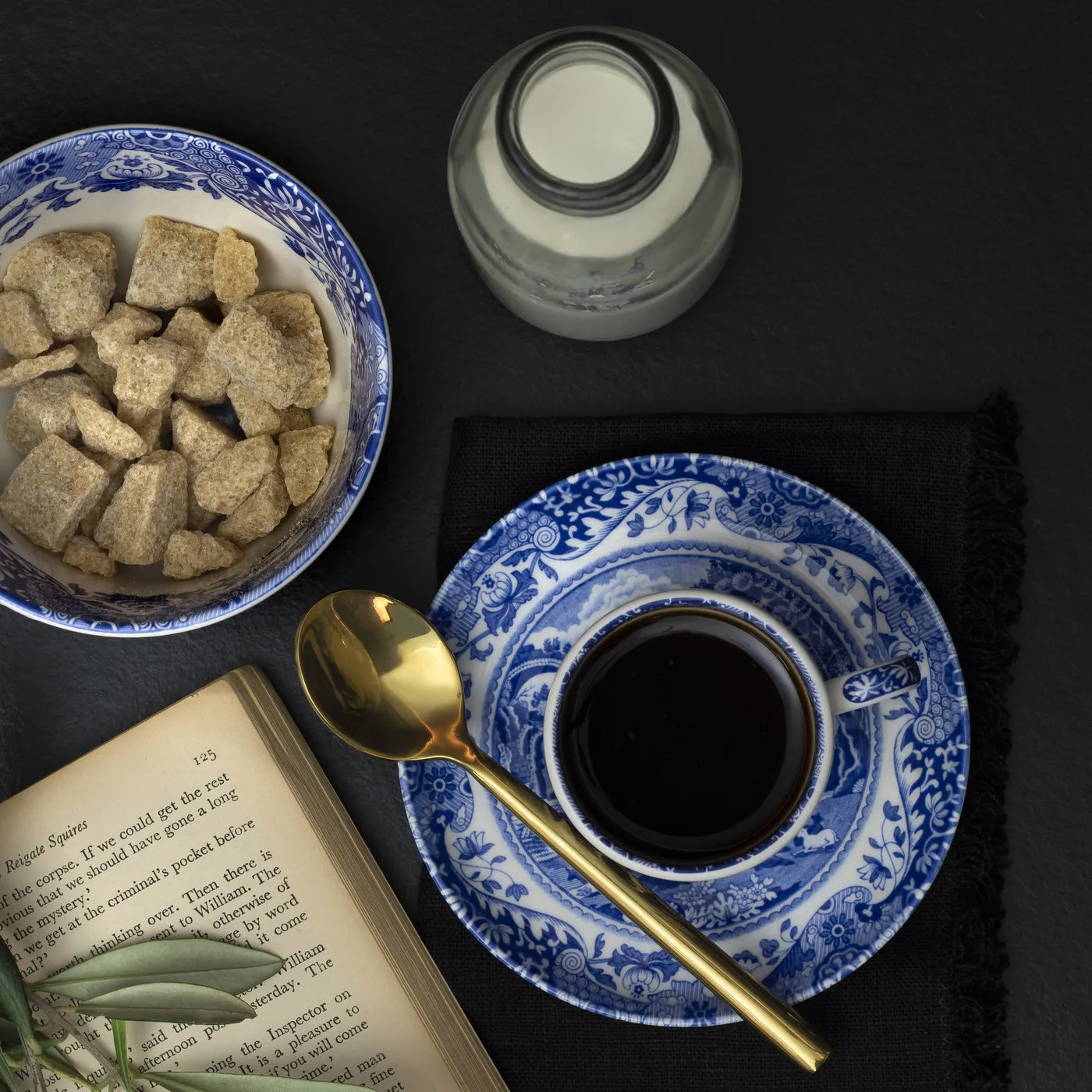 Blue Italian filiżanka do espresso ze spodkiem, 9 cl Spode