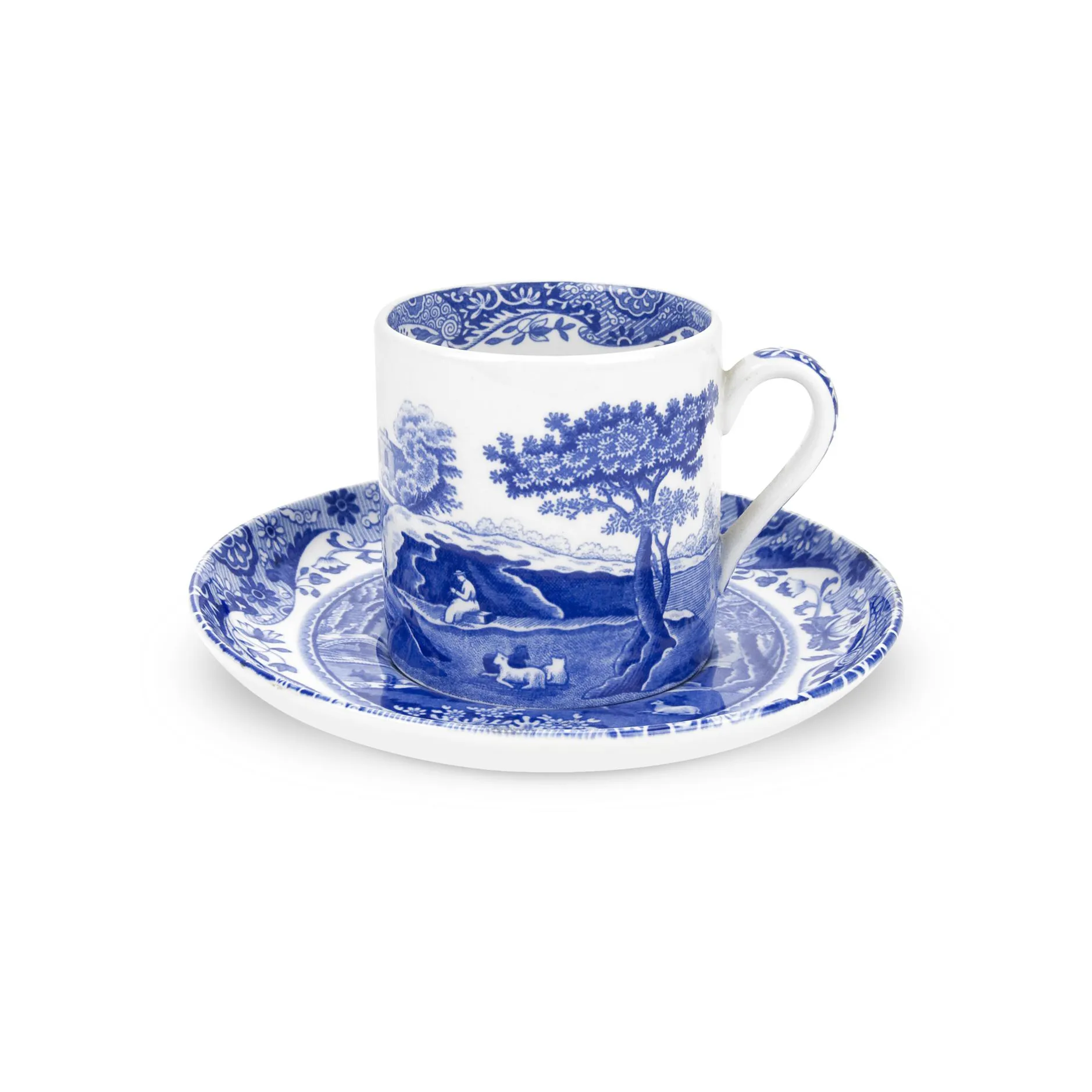 Blue Italian filiżanka do espresso ze spodkiem, 90 ml Spode