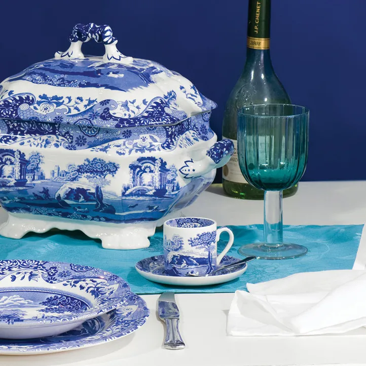 Blue Italian filiżanka do espresso ze spodkiem, 90 ml Spode