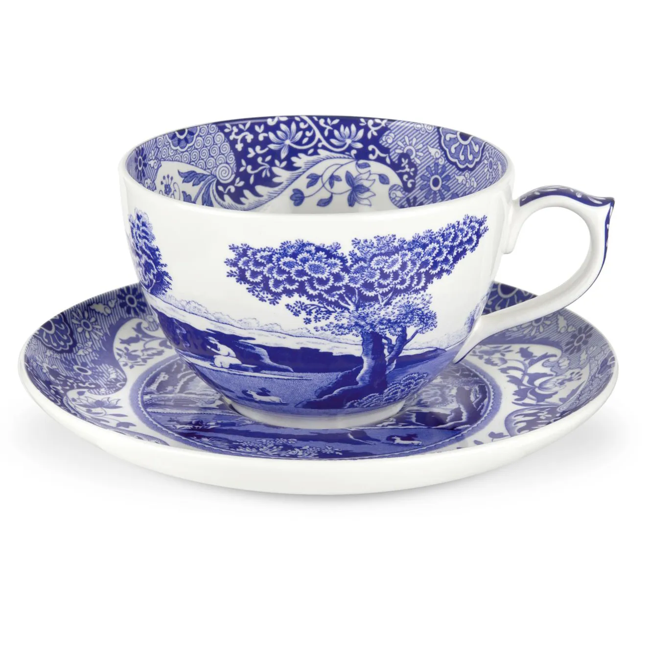 Blue Italian filiżanka jumbo ze spodkiem, 56 cl Spode