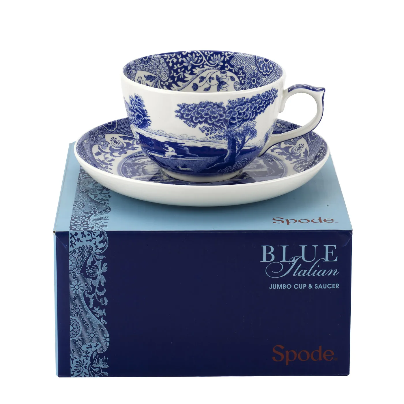 Blue Italian filiżanka jumbo ze spodkiem, 56 cl Spode