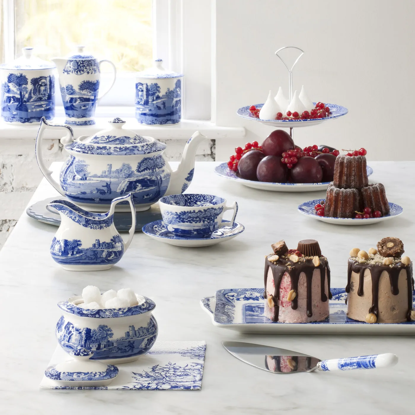 Blue Italian filiżanka ze spodkiem, 200 ml Spode