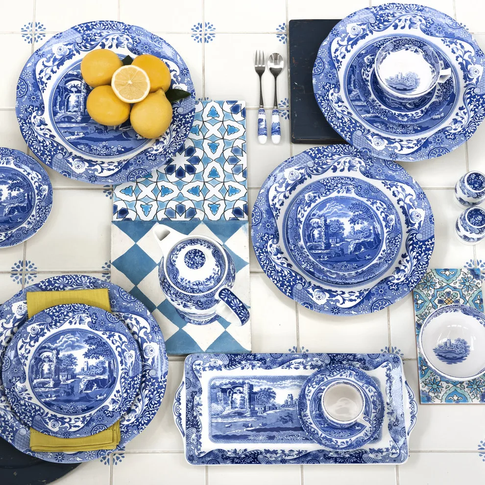 Blue Italian filiżanka ze spodkiem, 200 ml Spode