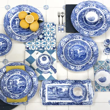 Blue Italian filiżanka ze spodkiem - 200 ml - Spode