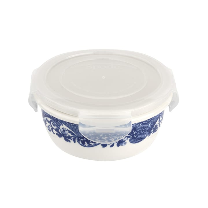 Blue Italian pojemnik do przechowywania z pokrywką - 15 cm - Spode