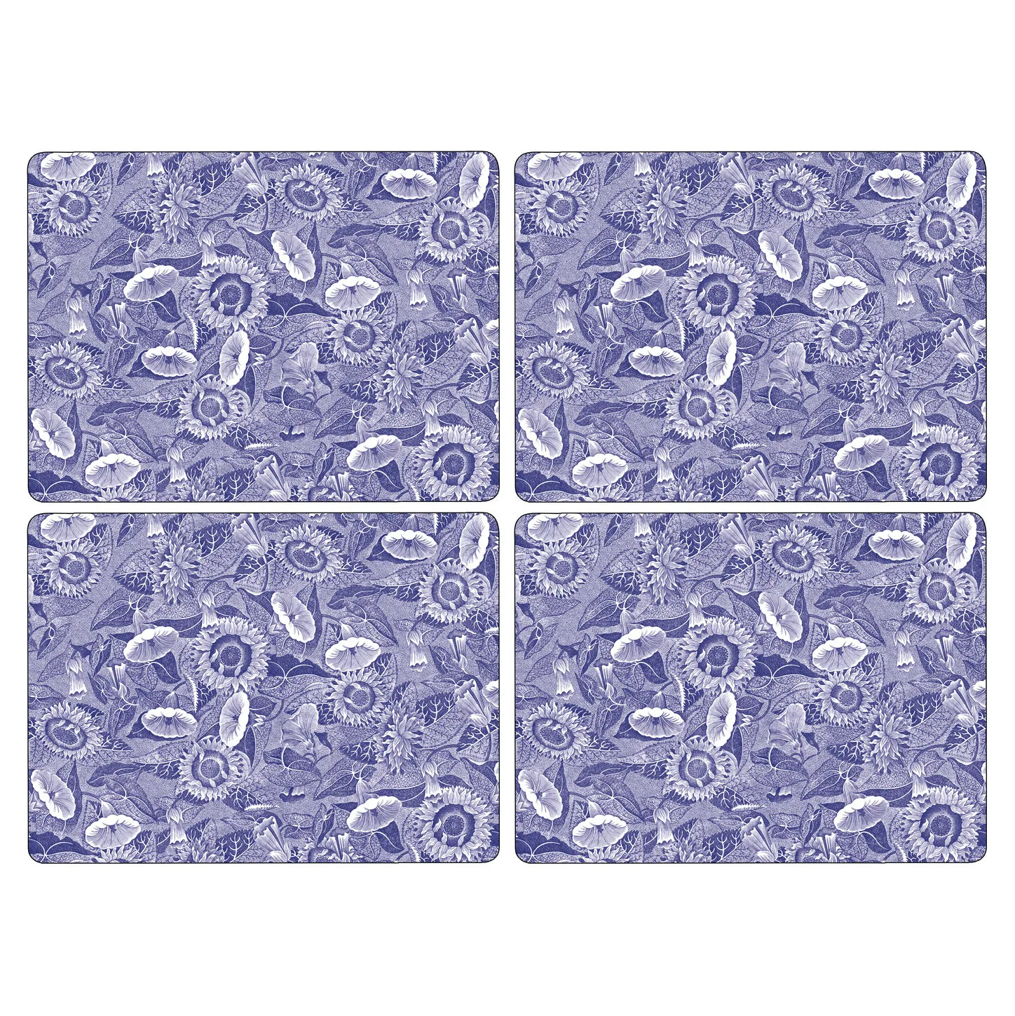 Blue Room Sunflower placemat 30x40 cm 4-pack, Niebiesko-biały Spode