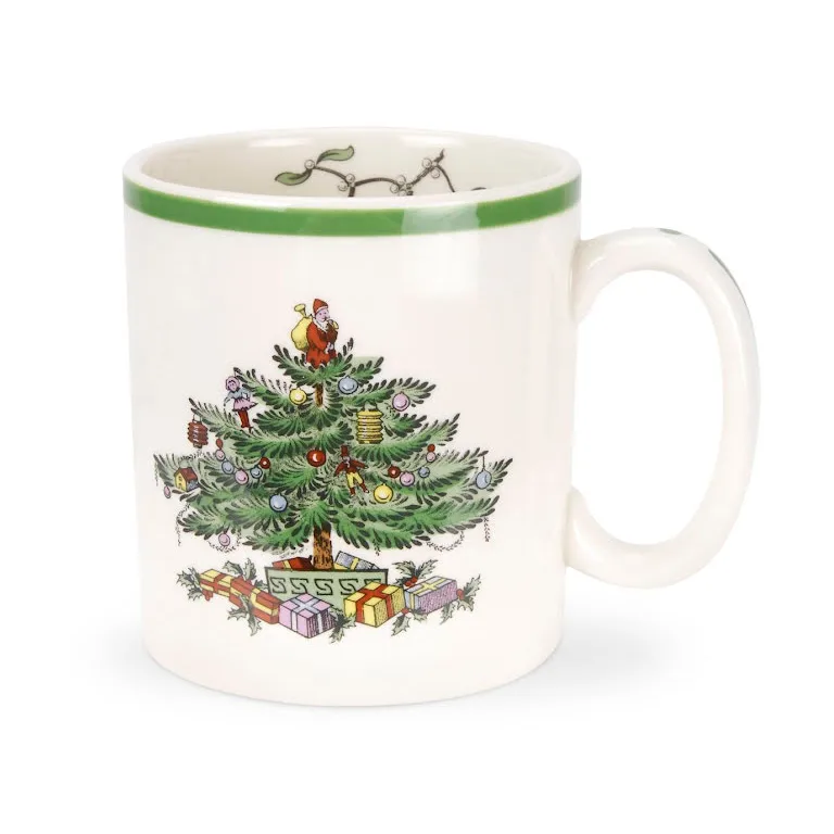 Christmas Tree kubek 220 ml, White-green-red Spode