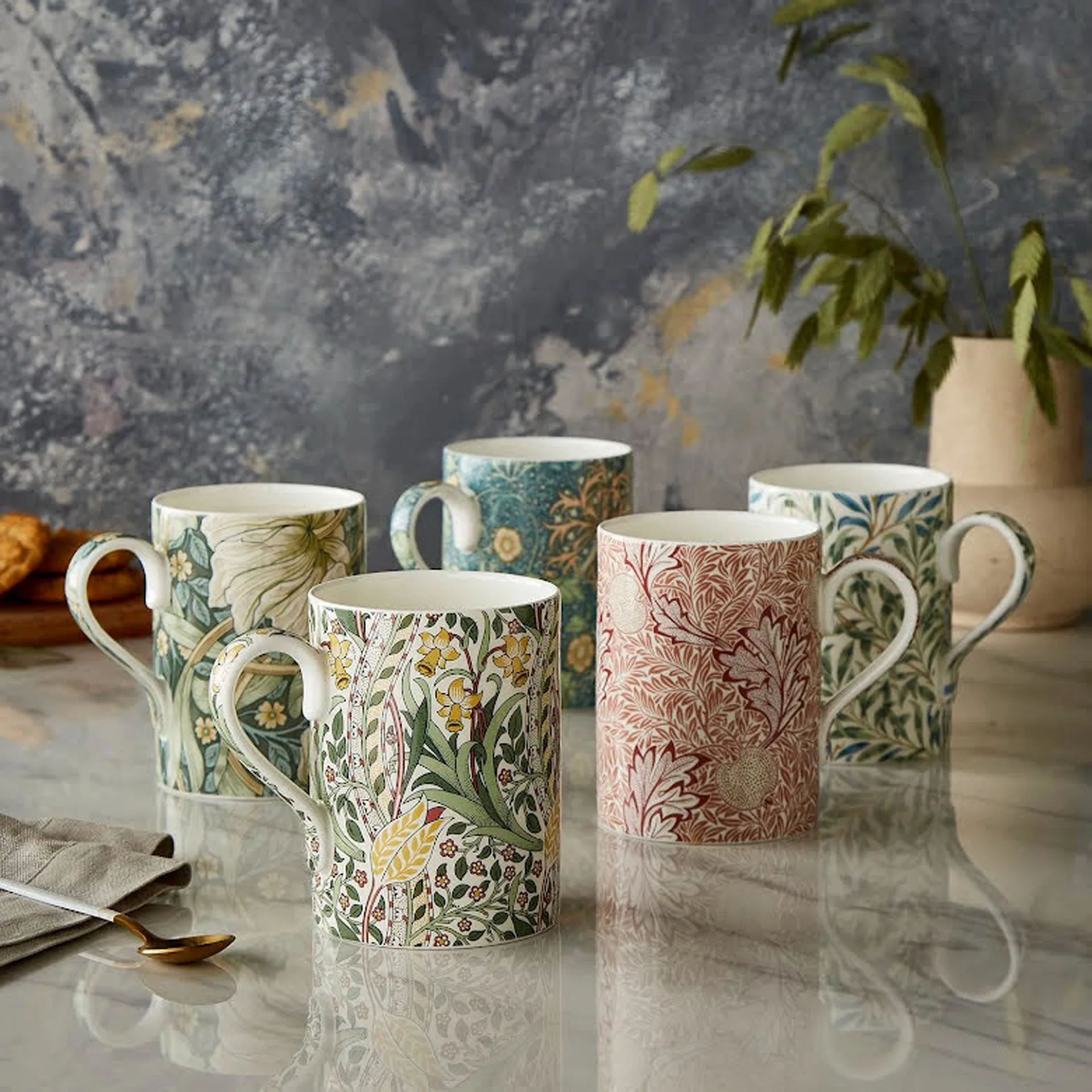 Daffodil kubek 350 ml, Liść laurowy, marzana Spode