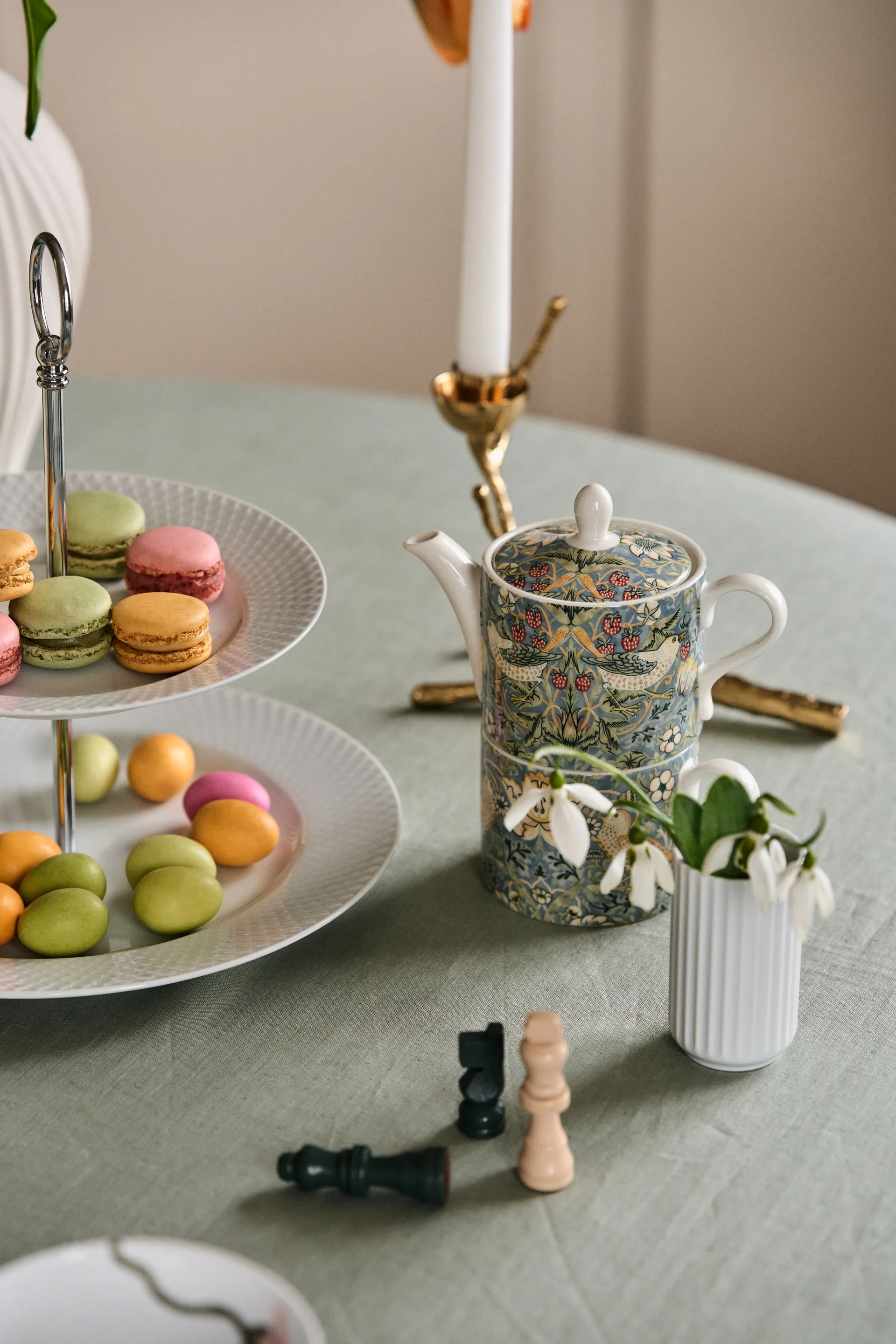 Dzbanek i filiżanka Strawberry Thief, Multi Spode