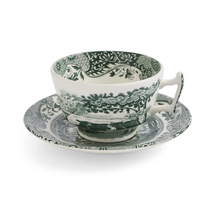 Filiżanka ze spodkiem Heritage Green Italian - Zielona, 0,2 l - Spode