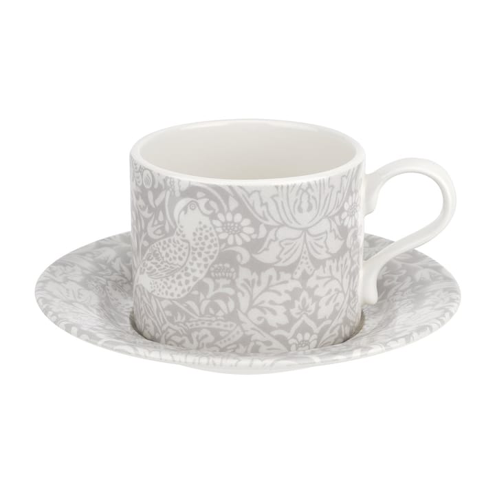 Filiżanka ze spodkiem Strawberry Thief 28 cl - Grey - Spode