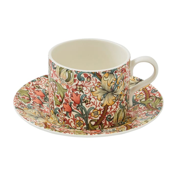 Golden Lily filiżanka ze spodkiem 28 cl - Multi - Spode