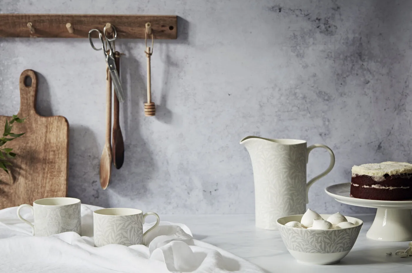 Kubek Strawberry Thief & Willow Bough 34 cl, 2 szt., Grey Spode