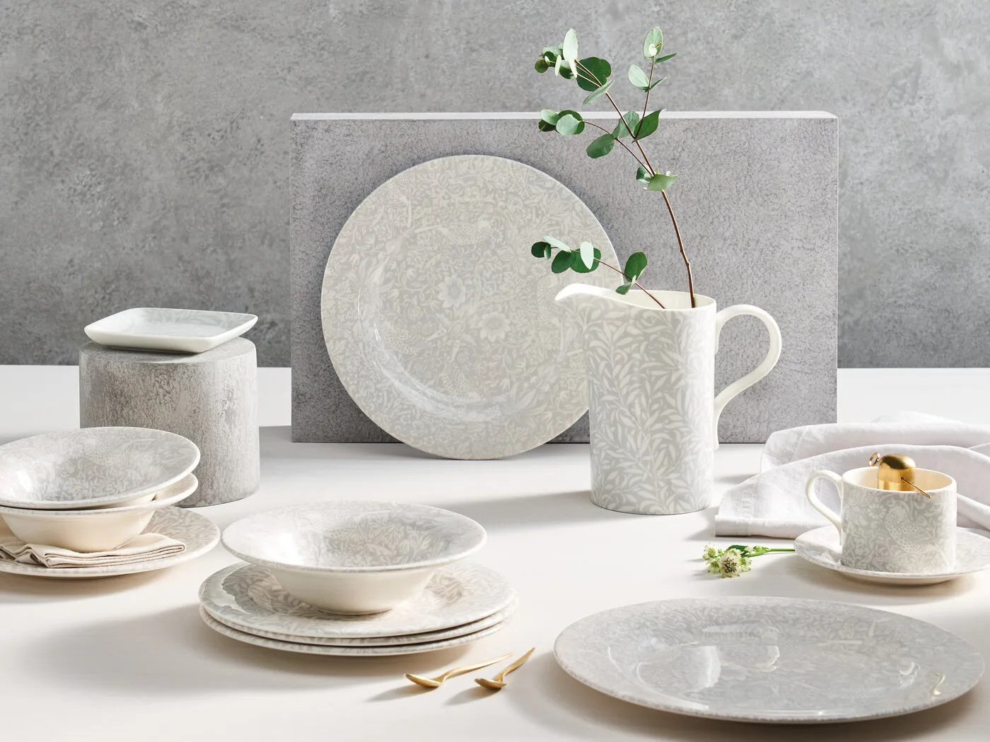 Miska Strawberry Thief Ø19 cm, Grey Spode