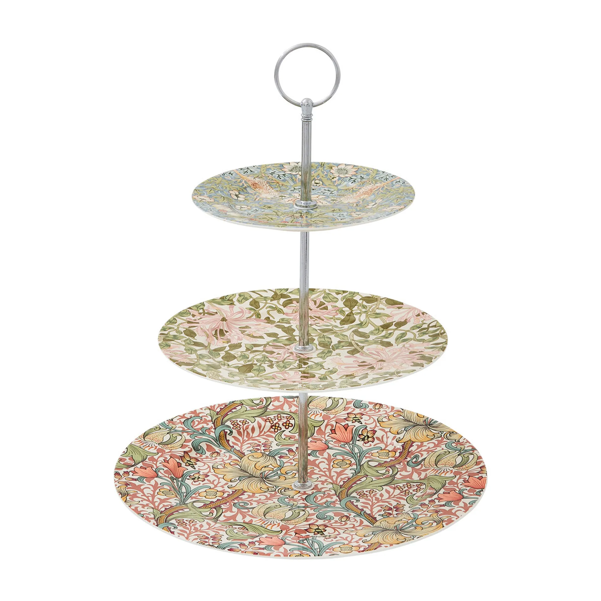 Półmisek na ciasto Morris & Co. 3 poziomy 35,5 cm, Multi Spode