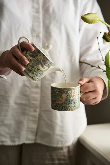 Strawberry Thief filiżanka ze spodkiem 280 ml - Multi - Spode