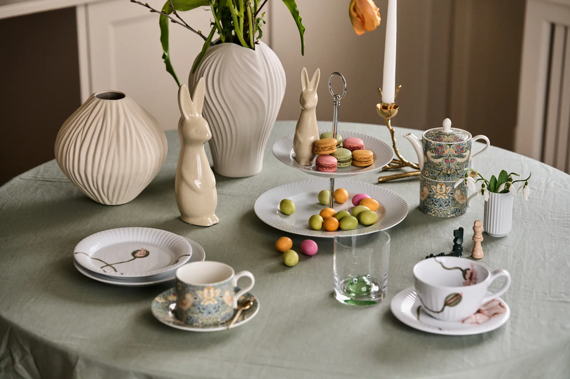 Strawberry Thief filiżanka ze spodkiem 280 ml, Multi Spode