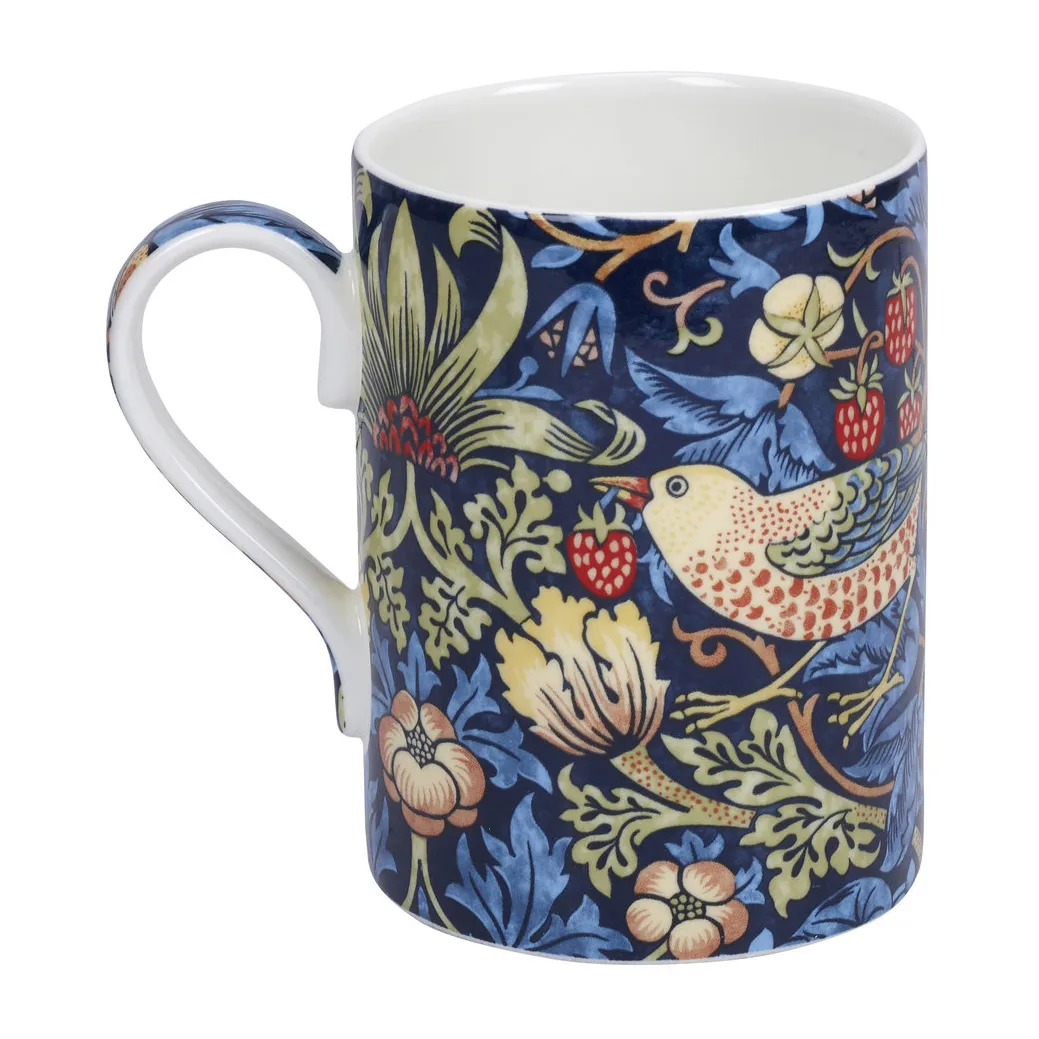 Strawberry Thief kubek 350 ml, Indigo-mineral Spode