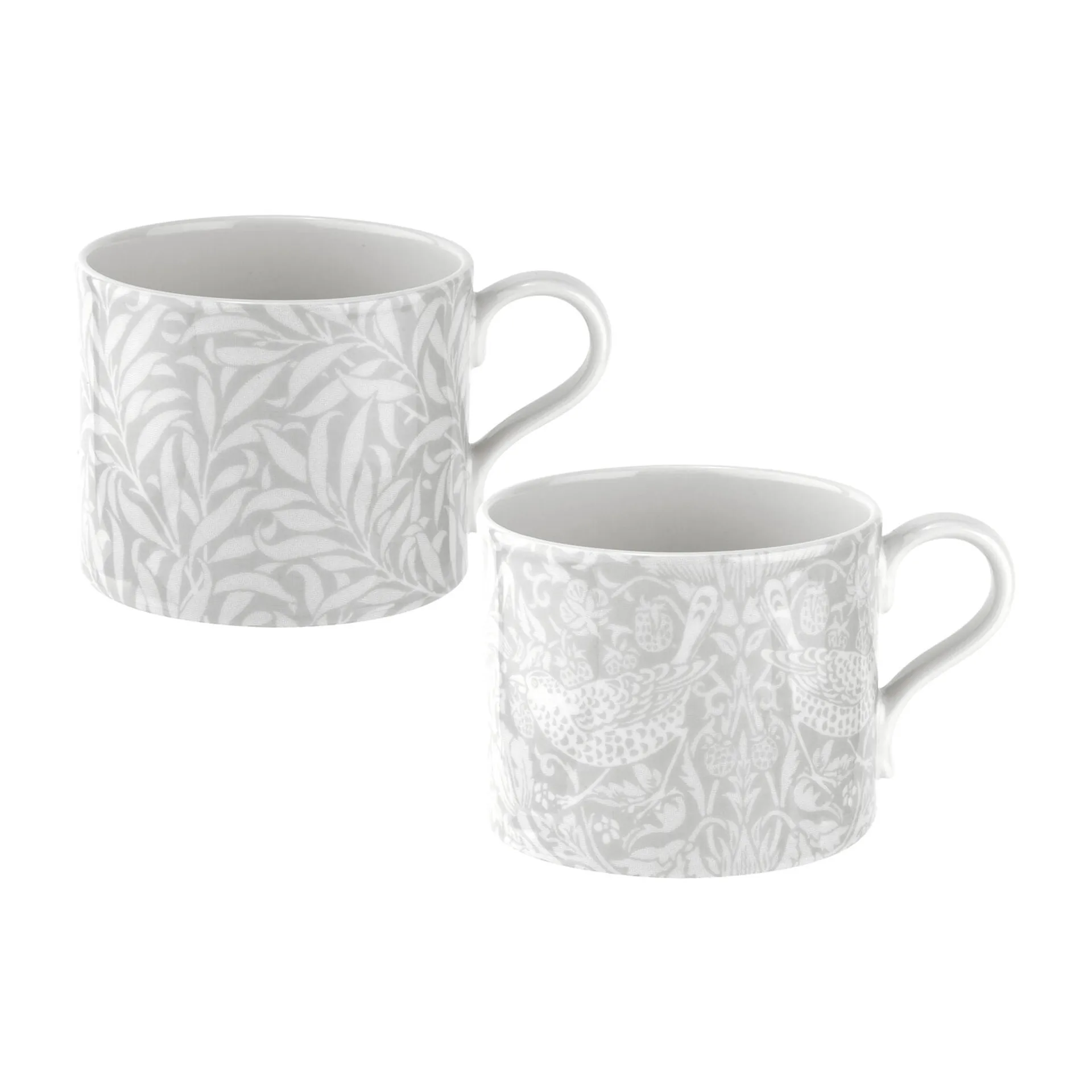 Strawberry Thief & Willow Bough kubek 340 ml, 2 sztuki, Grey Spode
