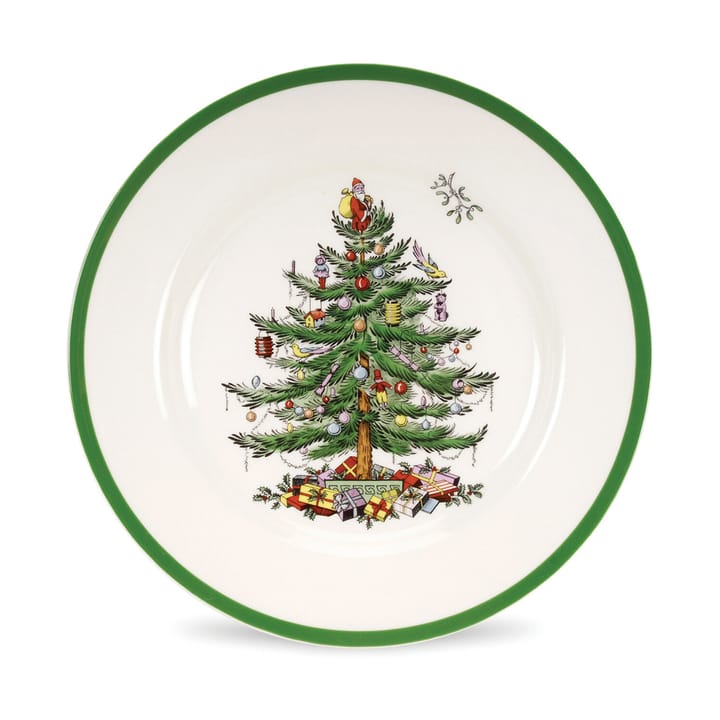 Talerz Christmas Tree Ø27 cm - White-green-red - Spode