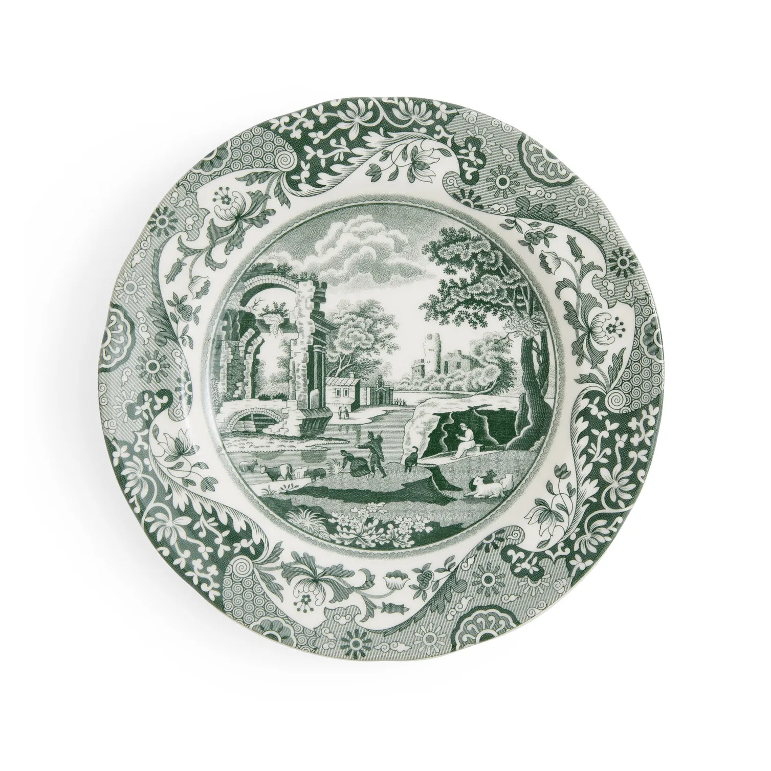 Talerz Heritage Green Italian, Zielony, Ø20 cm Spode