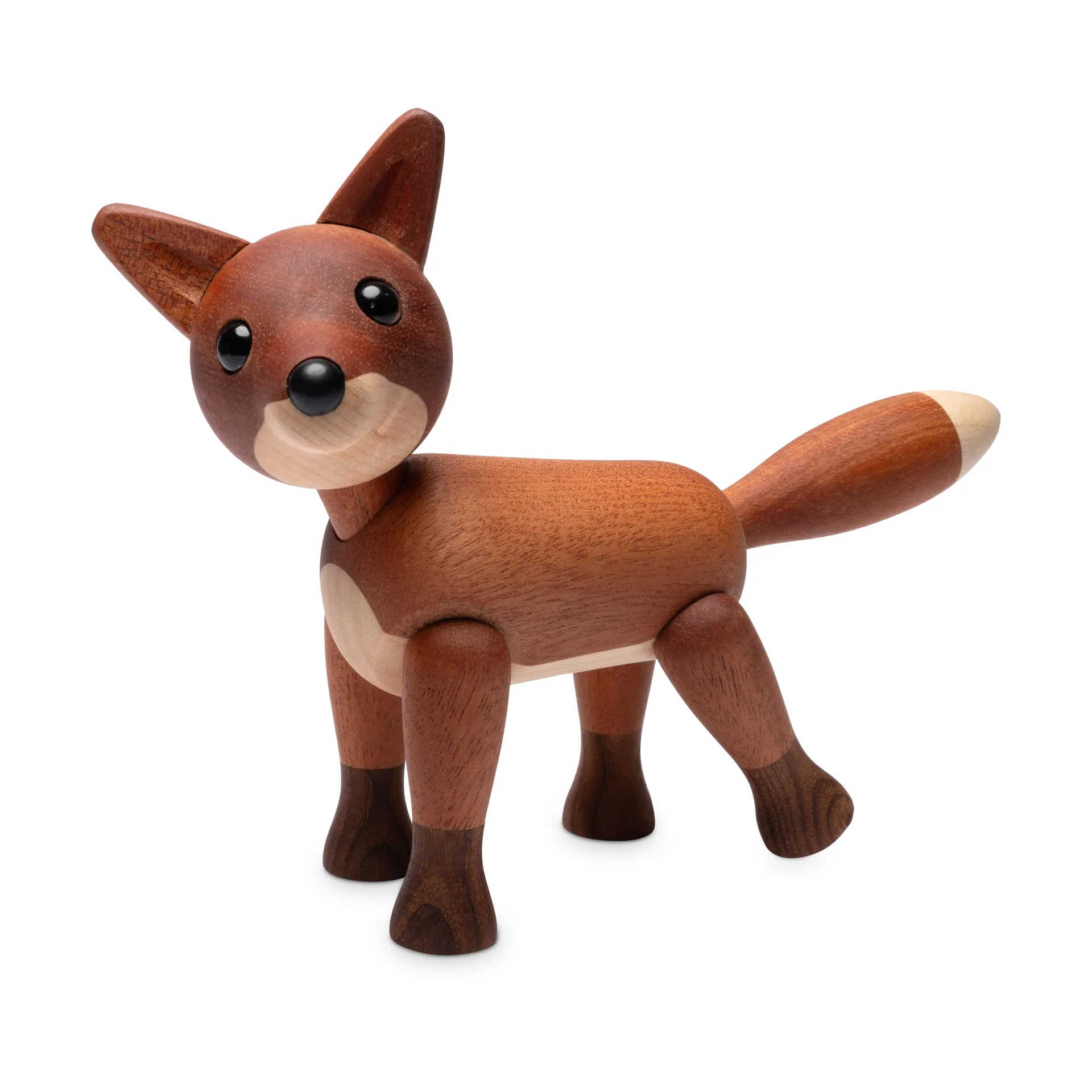 Dekoracja lis Foxy 12 cm, Mahoń Spring Copenhagen