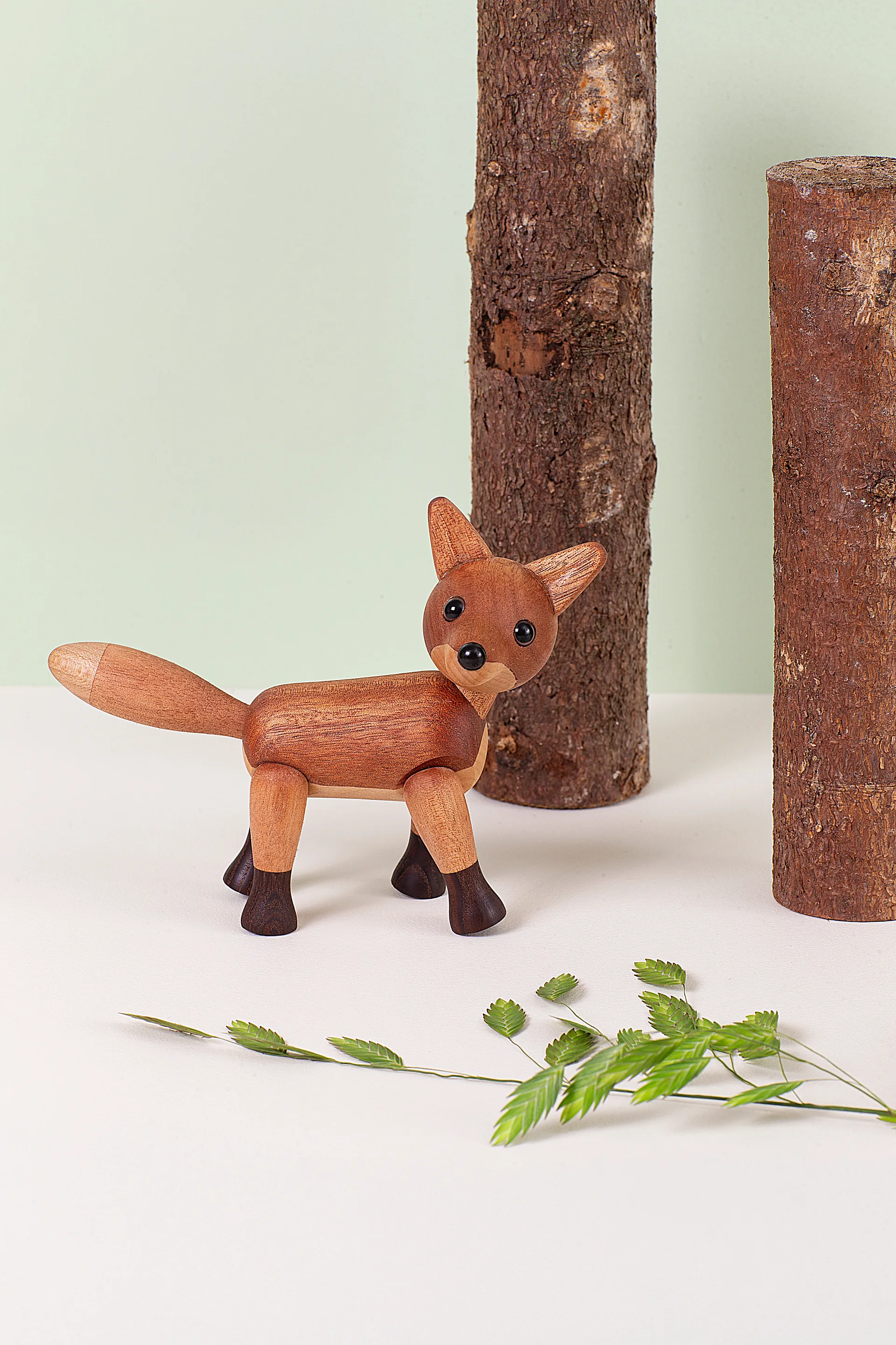 Dekoracja lis Foxy 12 cm, Mahoń Spring Copenhagen
