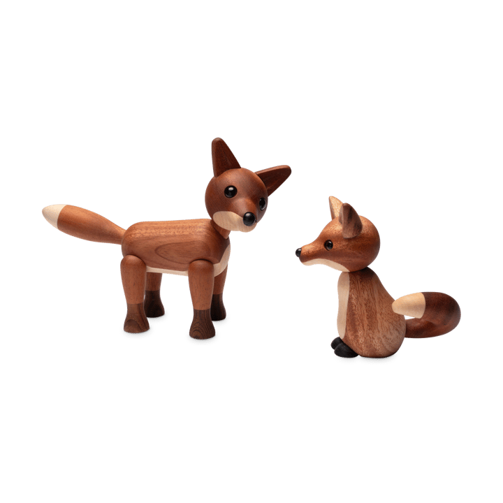 Dekoracja lis Foxy 12 cm, Mahoń Spring Copenhagen