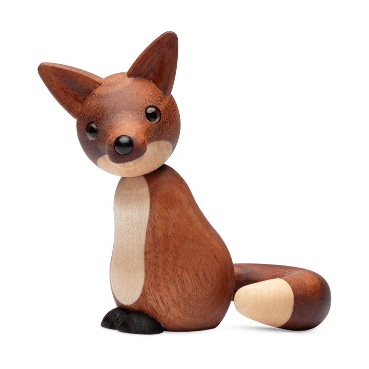 Dekoracja lis Roxy 10 cm - Mahoń - Spring Copenhagen