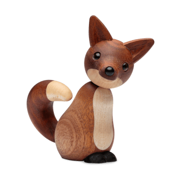 Dekoracja lis Roxy 10 cm - Mahoń - Spring Copenhagen