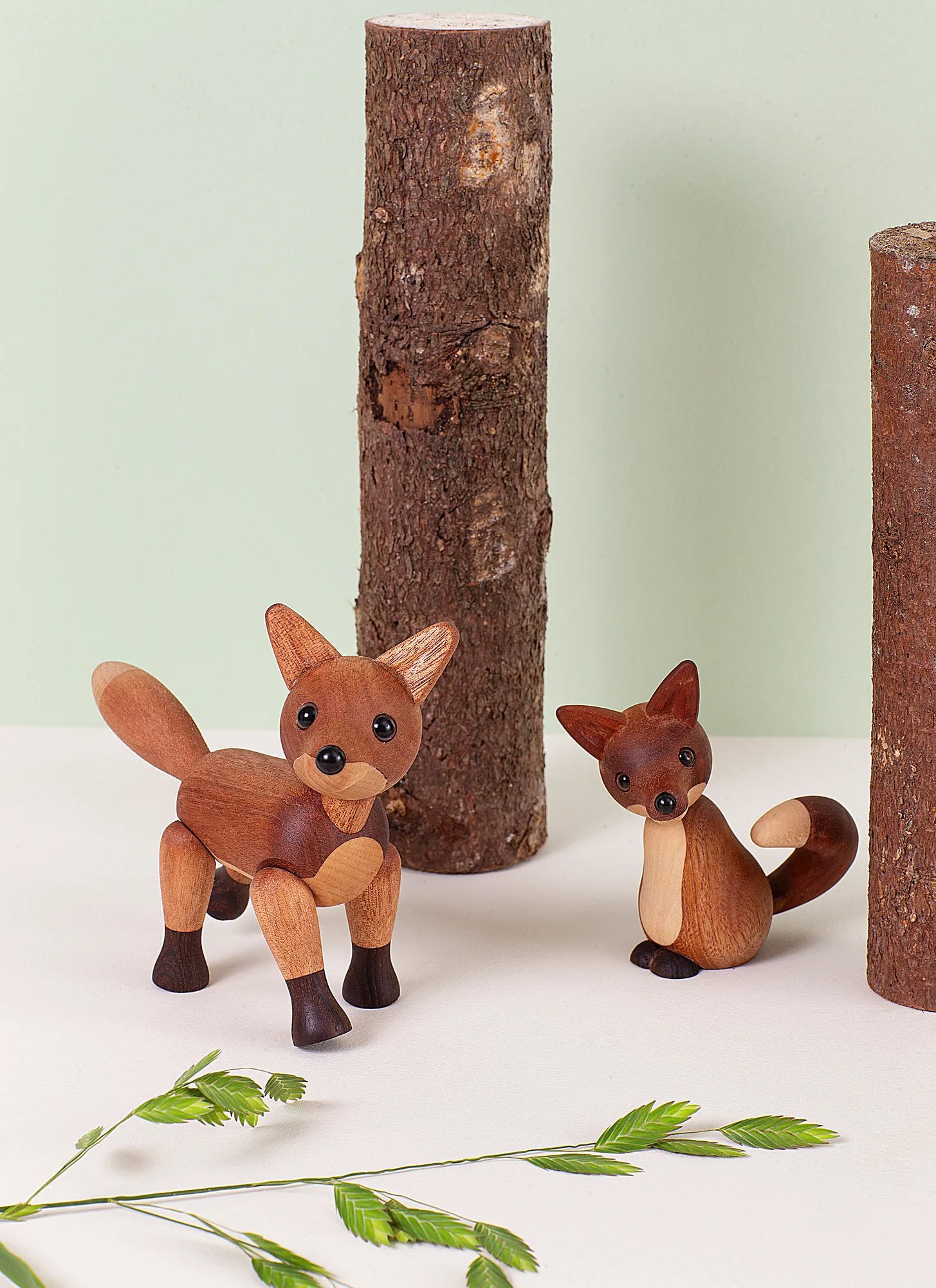 Dekoracja lis Roxy 10 cm, Mahoń Spring Copenhagen