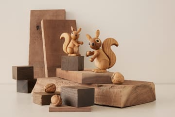 Dekoracja Peanut Płuco wiewiórki 8,5 cm - Dąb - Spring Copenhagen