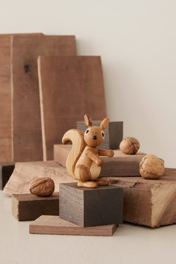Dekoracja Peanut Płuco wiewiórki 8,5 cm - Dąb - Spring Copenhagen
