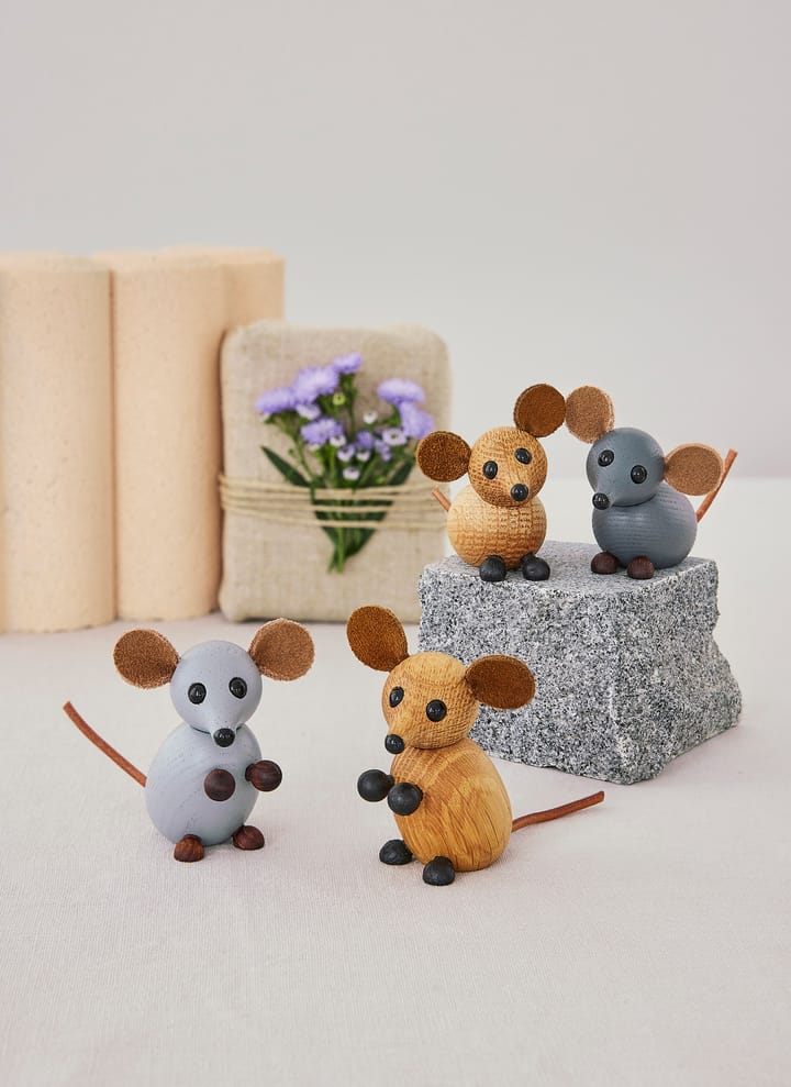 Dekoracja The house mouse 4,5 cm, Szary Spring Copenhagen