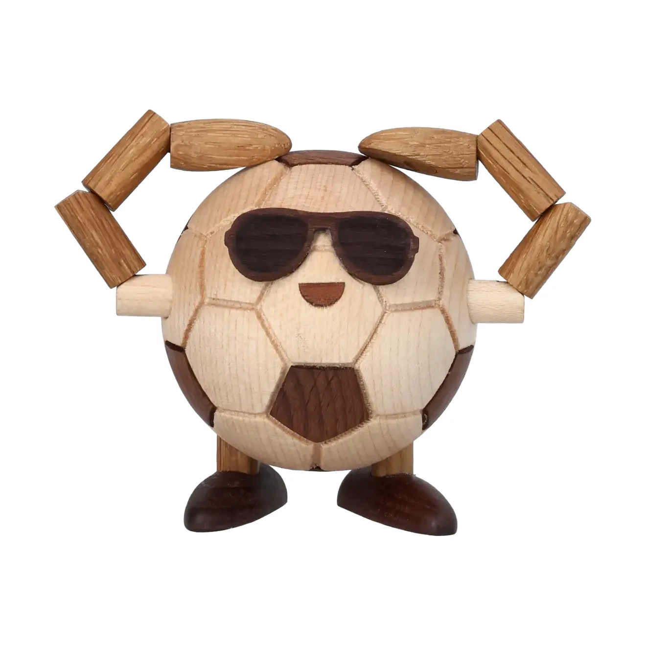 Figurka piłki nożnej Billy Ball, Beige, 8x6,5x6,7 cm Spring Copenhagen