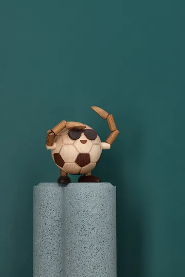 Figurka piłki nożnej Billy Ball - Beige, 8x6,5x6,7 cm - Spring Copenhagen
