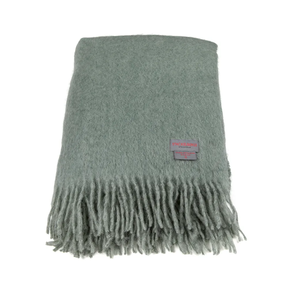 Pled Mohair, sea foam & green bay melange Stackelbergs