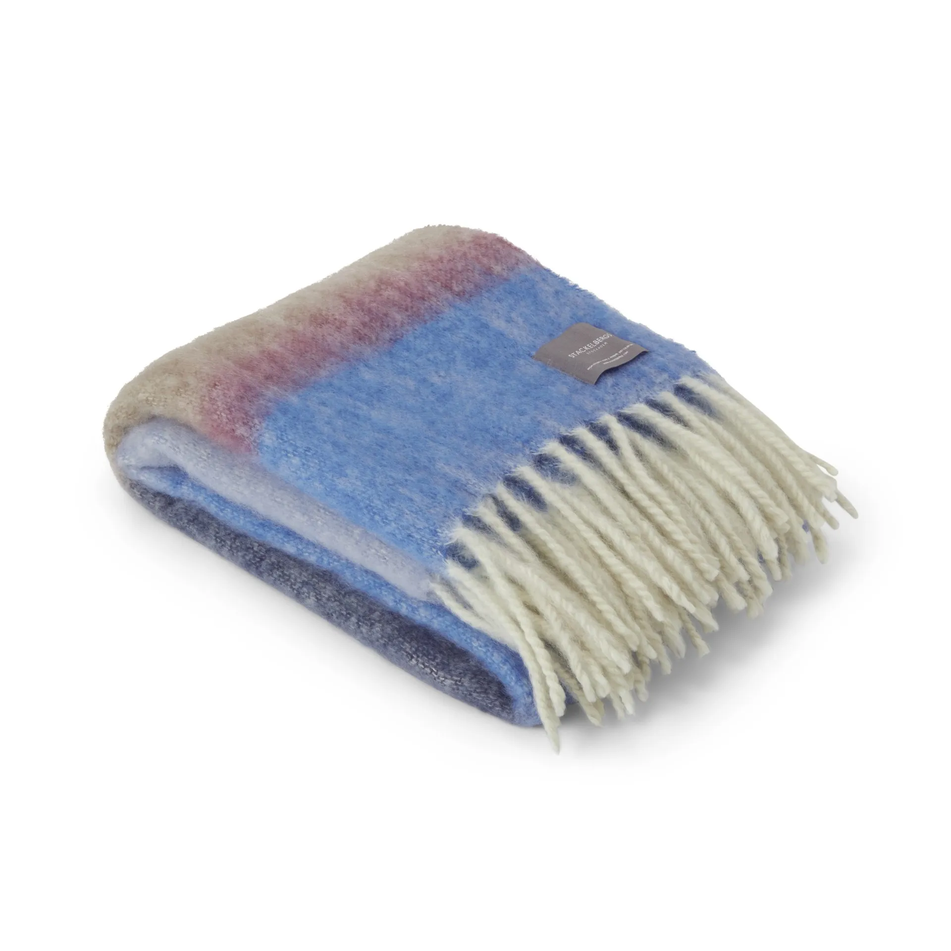 Pled Mohair, Stripe Blue, Azur & Camel Stackelbergs