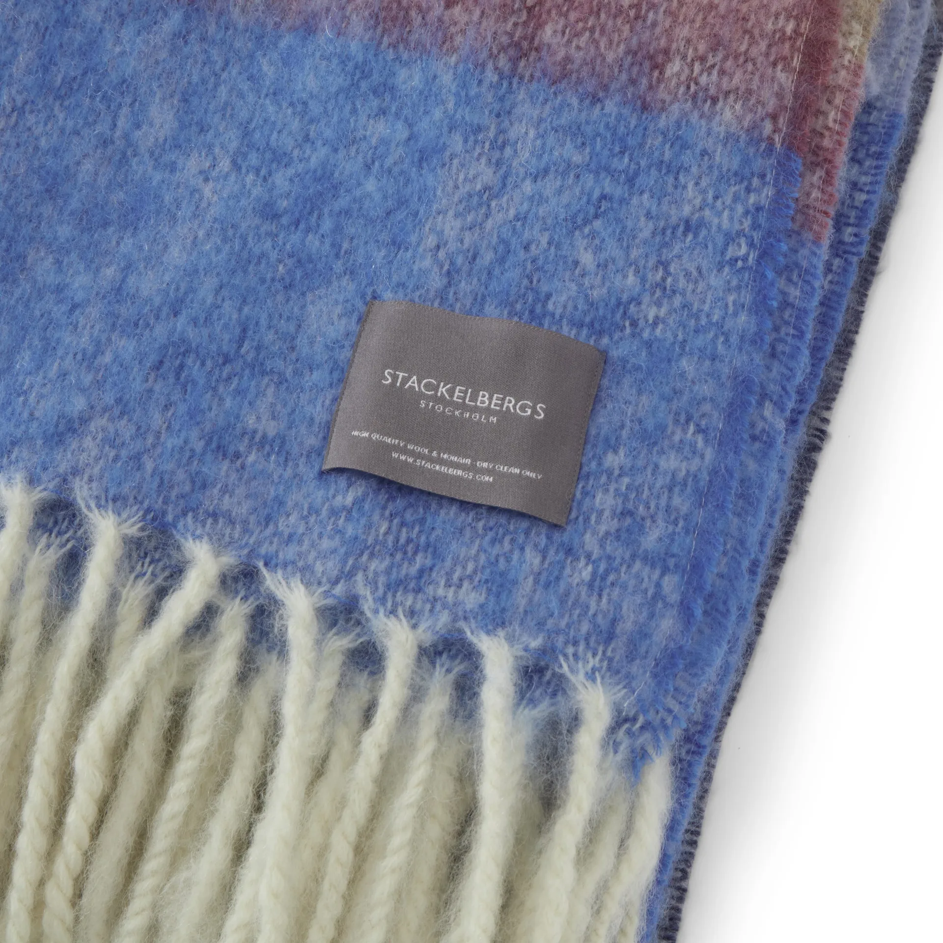 Pled Mohair, Stripe Blue, Azur & Camel Stackelbergs