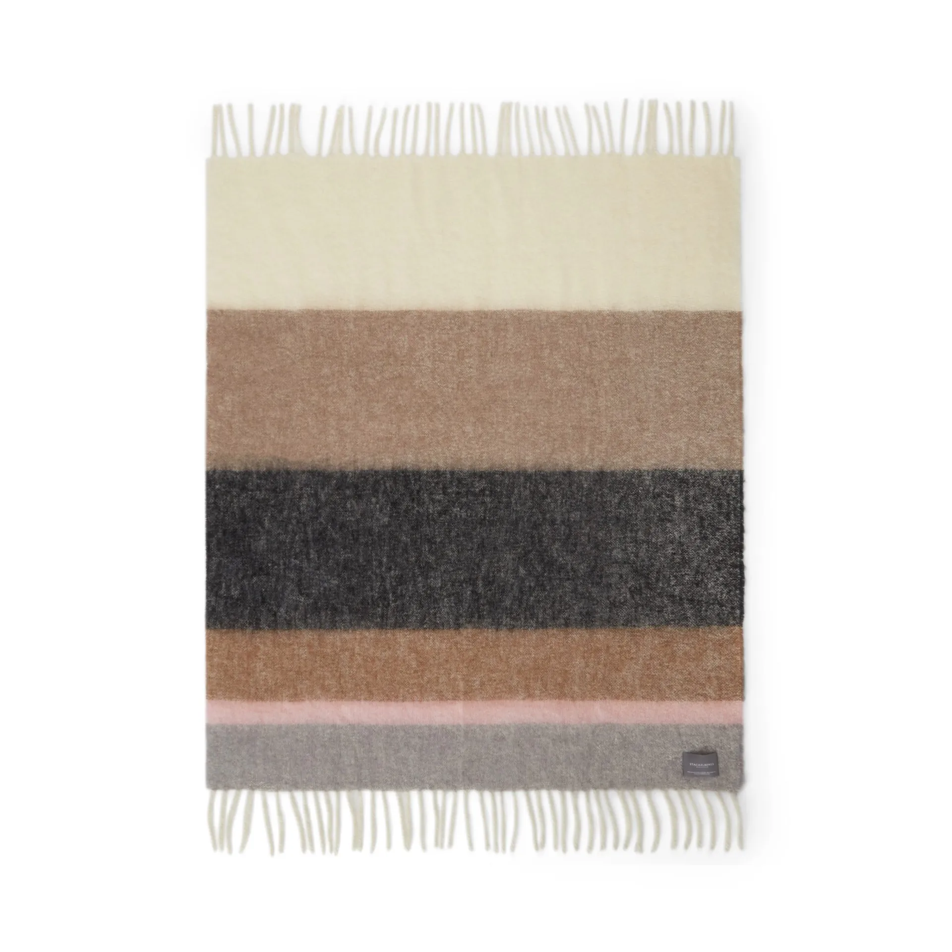 Pled Mohair, Stripe Brown, Black & Rose Stackelbergs