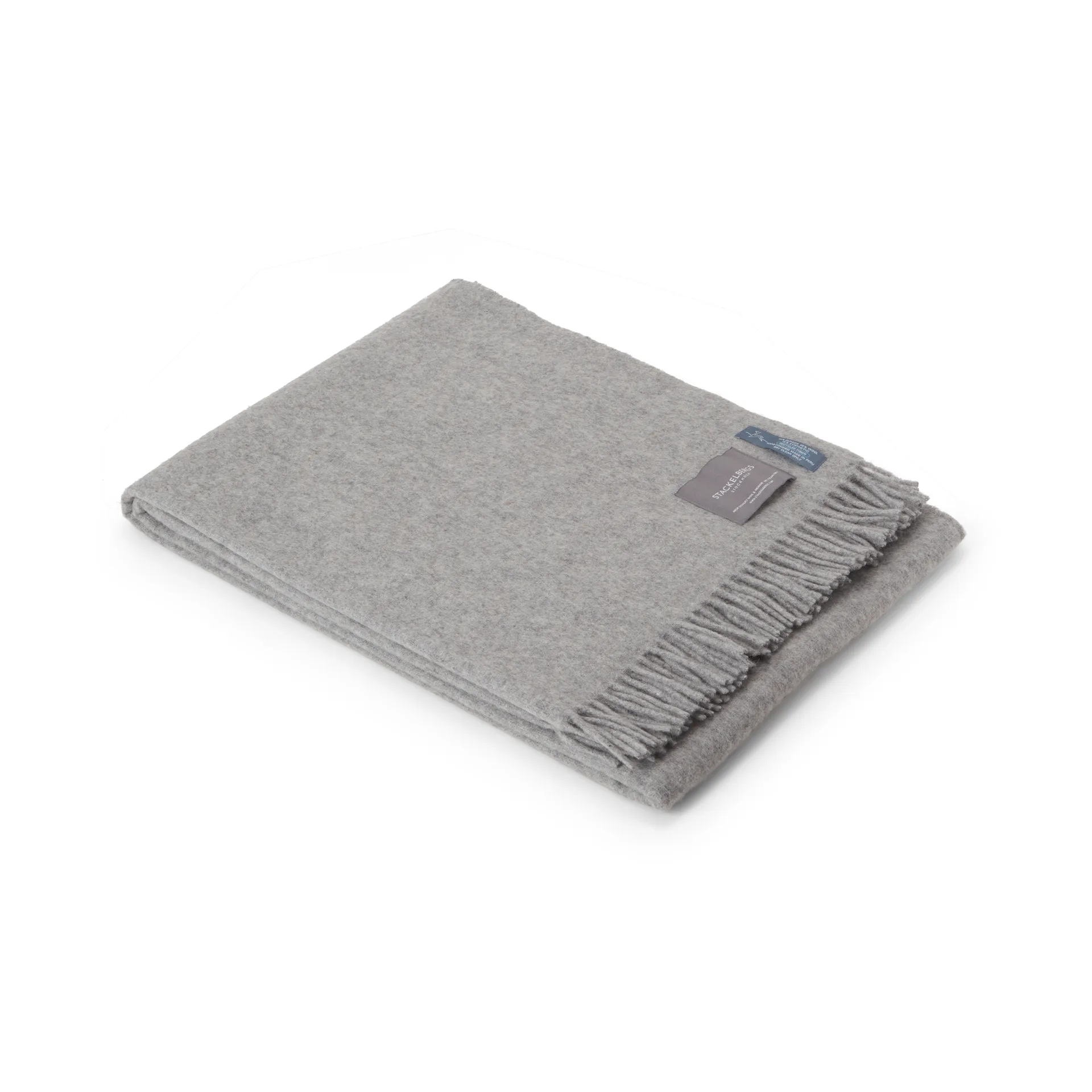 Pled Recycled Alpacka 140x180 cm, Light grey Stackelbergs