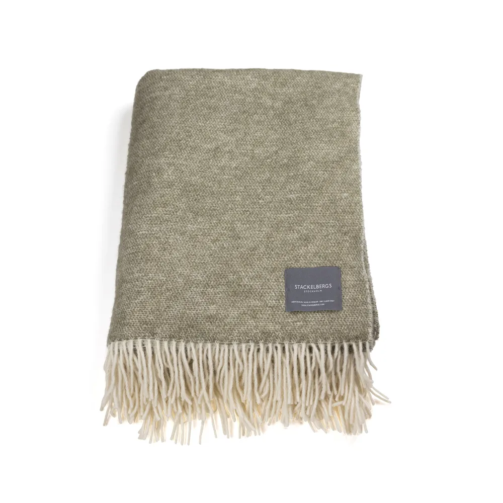 Pled Wool, Olive & Offwhite Stackelbergs