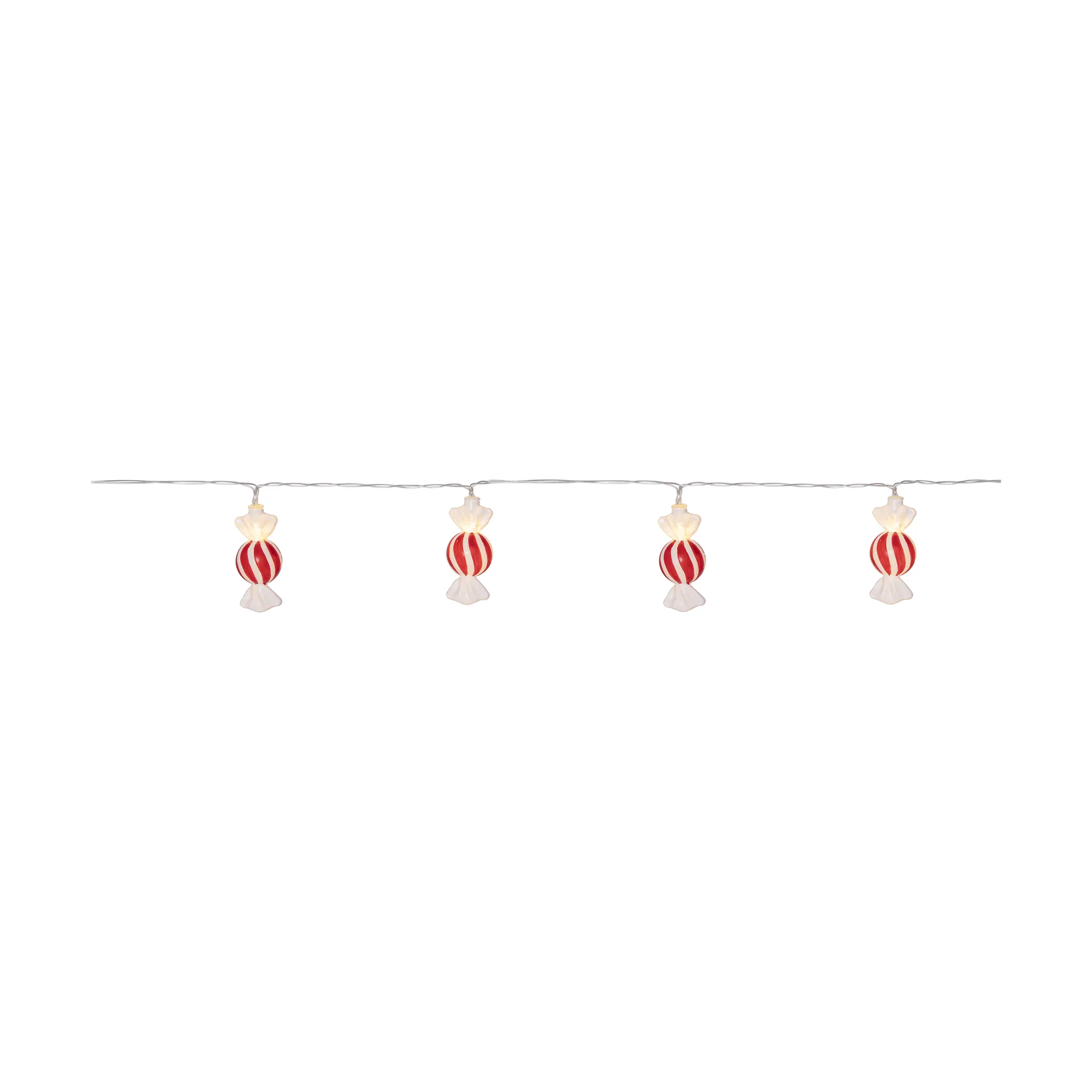 Łańcuch świetlny LED Bonbon 135 cm, Czerwono-biały Star Trading