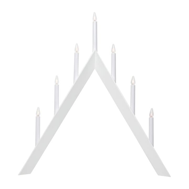 Arrow świecznik 64,5 cm - Biały - Star Trading