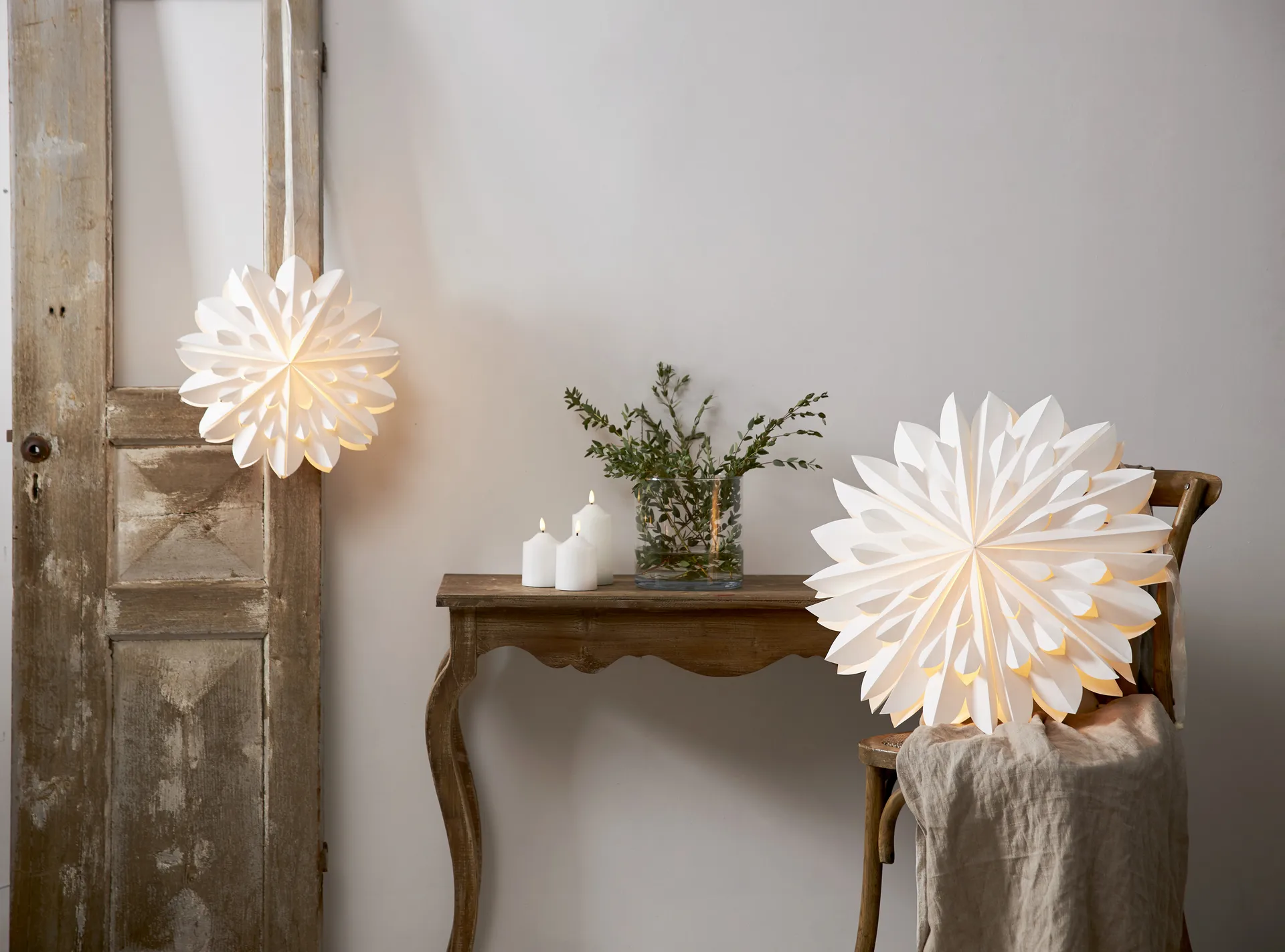 Clipp gwiazda adwentowa Ø60 cm, Biały Star Trading