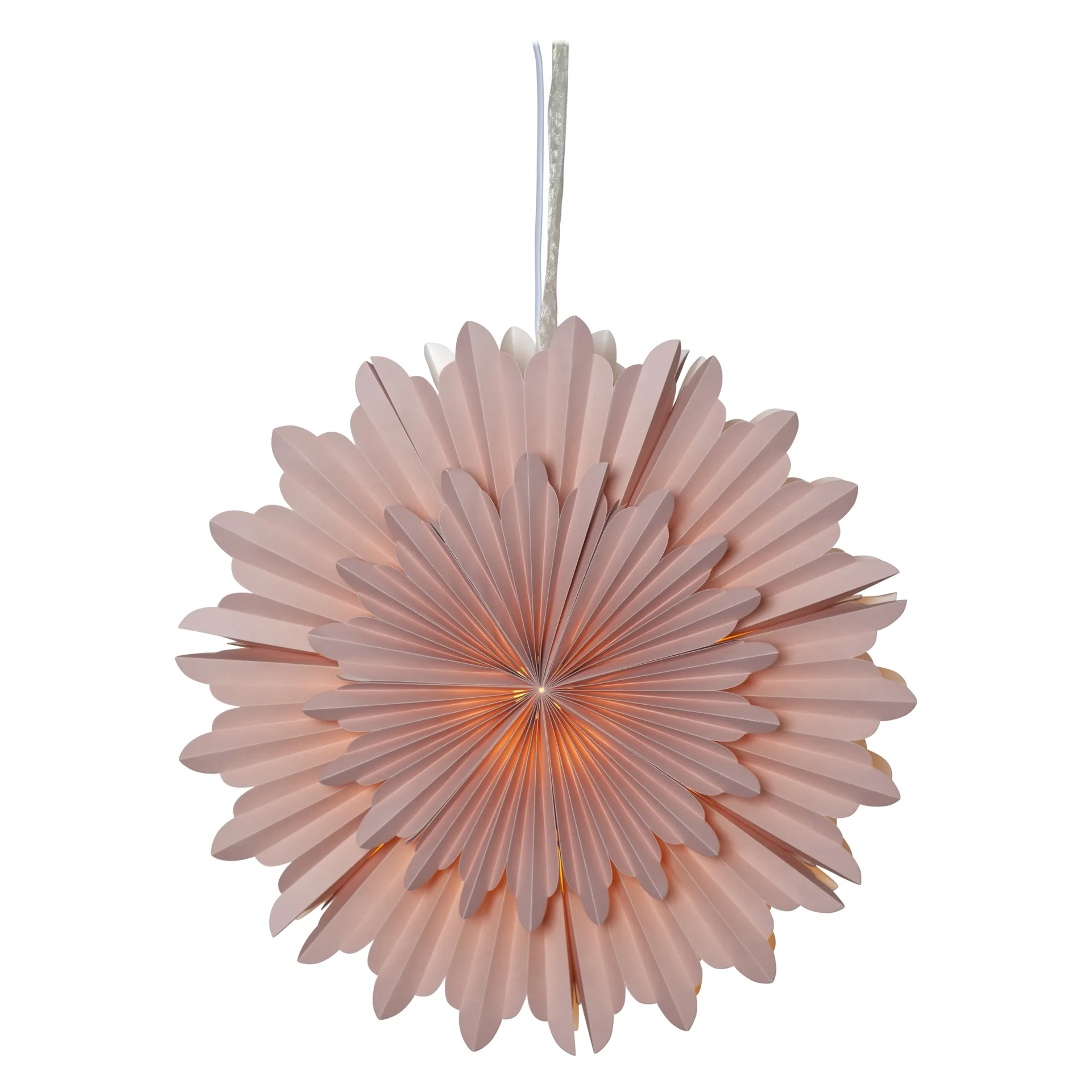 Crystal gwiazda adwentowa Ø50 cm, Różowy Star Trading