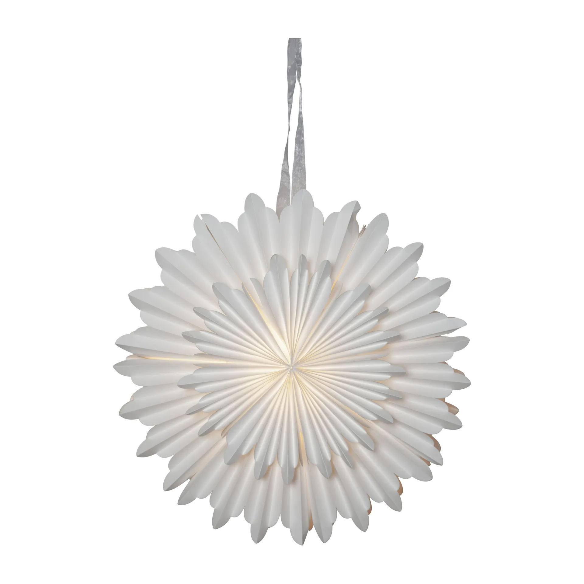 Crystal gwiazda adwentowa Ø55 cm, Biały Star Trading