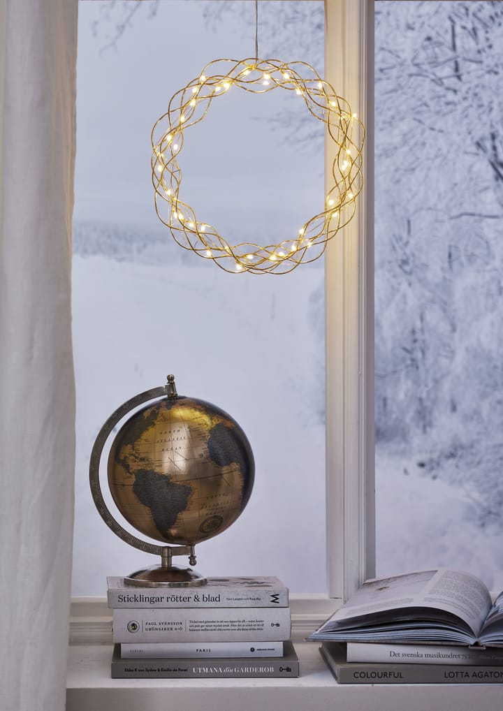 Curly wieniec lampki LED 30 cm, Mosiądz Star Trading